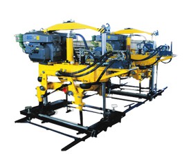 YD-22型液壓搗固機(jī),雙導(dǎo)柱框架結(jié)構(gòu)，單缸升降方式