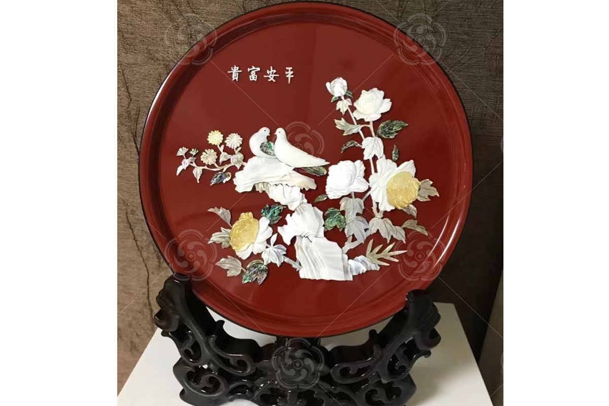 寶螺鑲嵌《平安富貴》