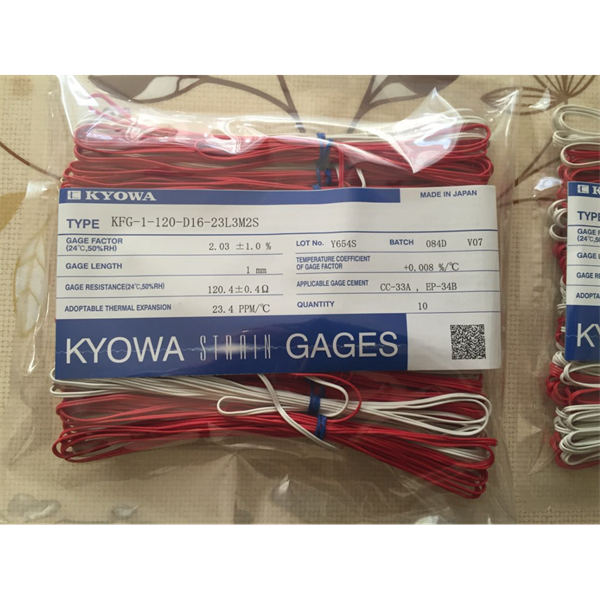 日本KYOWA共和配件耗材應(yīng)變片KFGS-1NE-120-C1-16 L30C2RC2R