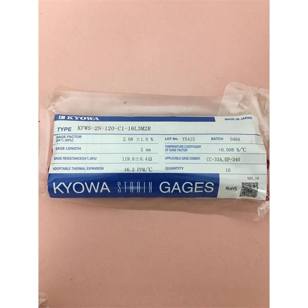 日本KYOWA防水箔式應變片KFWB-2-120-C1-11 L5M3R