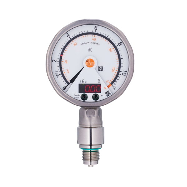 德國IFM易福門帶模擬顯示屏的齊平式壓力傳感器PG2433 PG-025-REB12-MFRKG/US/ /P