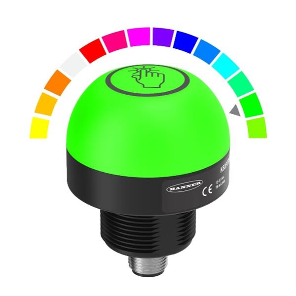 BANNER邦納美國 K50 Pro 觸摸按鈕系列拾取指示燈K50PTAMGRY3Q