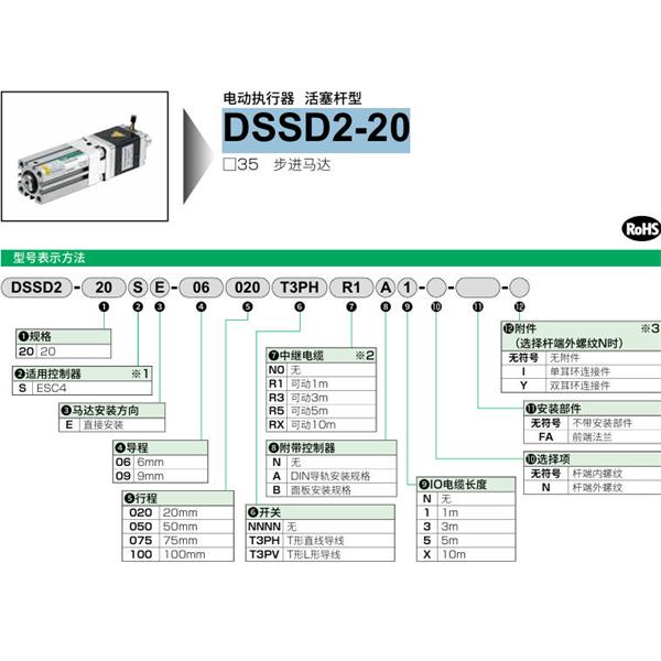 CKD喜開理電動執(zhí)行器（無馬達(dá)型）活塞桿型DSSD2-20SE-06020NNNNN0NN