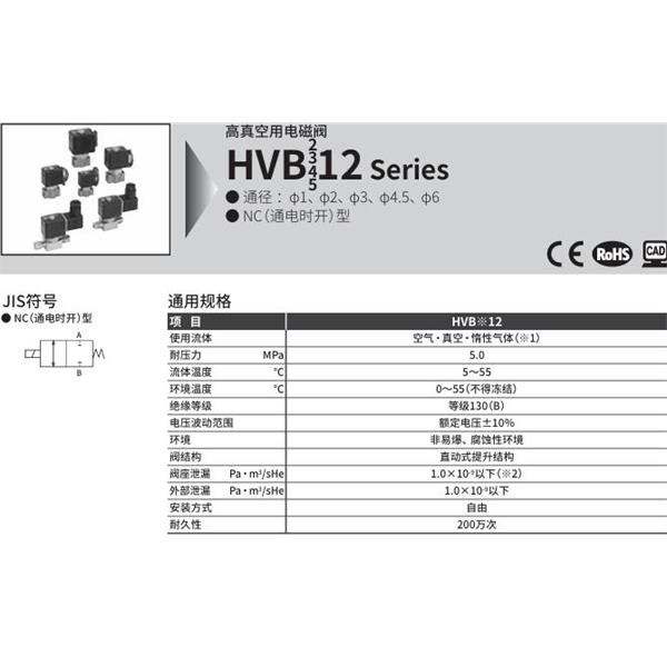 CKD喜開理先導(dǎo)式2通電磁閥HVB212-6N-Z-2CRB-AC100V