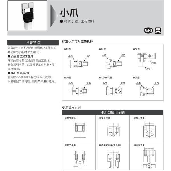 CKD喜開理小爪Small jawHBL-Y2-240